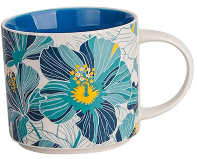 LIFKOME taza floral tazas de espresso café de porcelana antiguo taza de expreso taza de café de cerámica taza de flores taza para beber café Alta capacidad taza de agua taza decorativa