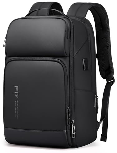 FENRUIEN Laptop Rucksack/Laptoprucksack 17 Zoll 26-35L Erweiterbarer, Business & Reise-Backpack mit USB & Laptopfach, für Herren, Damen, Mädchen, Teenager