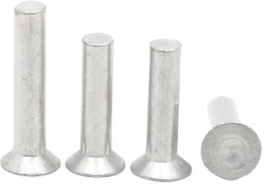 Ribattini a testa svasata M2 M2.5 M3 M4 M5 M6 M8 Ribattino solido in alluminio GB869 (Size : M5 20pcs, Color : 6mm)