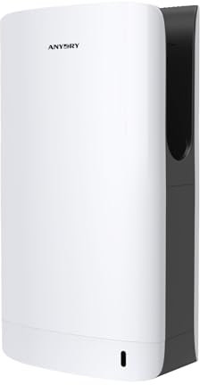 anydry 2065 Secador de manos de doble cara Filtro HEPA Eficiente ABS Blanco