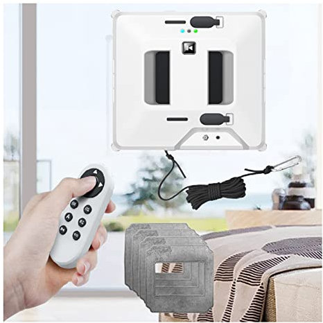 Window Cleaner Robot Double-Sided Water Spray - 3000pa Strong Suction for Glass, Mirror, Indoor/Outdoor - Remote Control