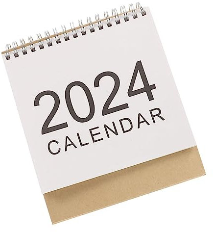 Gogogmee Tischkalender 2024 im schlichten Stil Tageskalender zum Umblättern fürs Büro für die Liebsten