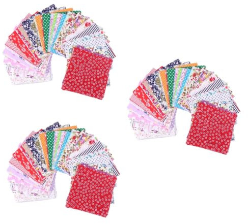 Gogogmee 300stücke Baumwollstoff Patchwork-Stoffe Mit Floralen Mustern Für Nähprojekte Für Bastelarbeiten Und Kreative Designs