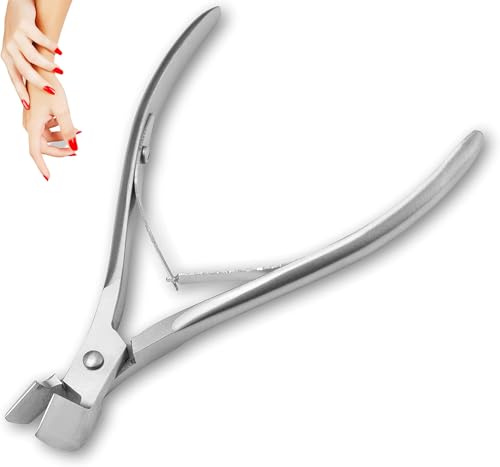 AFTREN Cortacutículas Profesional Cortauñas Gruesas Hongos o Uñas Encarnadas J2 Tijeras de Uñas de Acero Inoxidable para Hombres Mujeres Niños