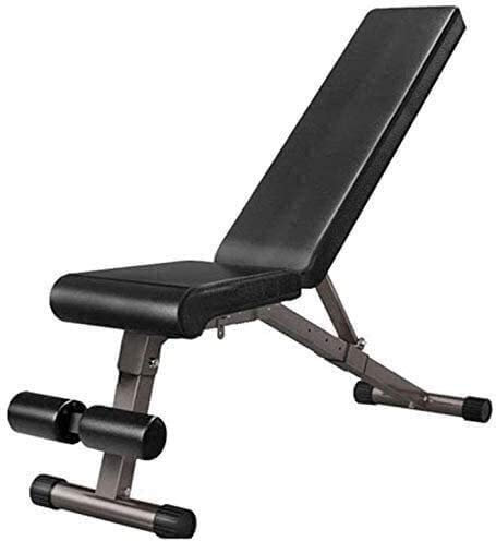 asdchZen Hantelbank Heim-Fitnessstudio-Bänke Hantelbank Klappbare Hantelbank, Verstellbare Multifunktions-Hantelbank Klappbarer Fitnessstuhl Bankdrücken Professionelle Fitness