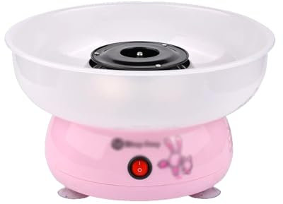 huanglyc-232 Cotton Candy Machine- Mini Full Automatic Household Cotton Candy Machine Making Color Candy Cotton Candy Machine, Retro Vintage Candy Maker(Pink)