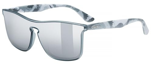 uvex heyday, Sportglasögonen unisex – vuxen, gray camo/silver mirror, one size