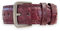 Uhrenarmband 20 mm aus echtem Bordeaux-Krokodilleder – Schnalle aus Edelstahl – Luxus und eleganter Stil für hochwertige Uhren, Taglia Unica, Leder, Kein Edelstein