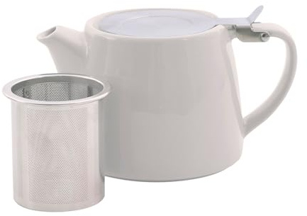 Point-Virgule - Théière - Avec infuseur à thé - Mat - Blanc cassé - 500ml