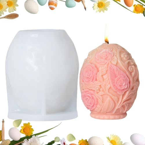 Generisch Stampo per uova pasquali – Stampo flessibile in silicone a forma di Ego – | Facile da usare in resina epossidica e gesso per feste primaverili, progetti di decorazione per la casa