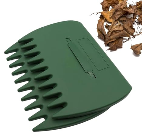 Laubkrallen-Handrechen - Hand-Laubschaufel Laubfangsammler | Gartengeräte zur Reinigung von Rasen- und Blumenbeeten Werkzeuge zur Außenreinigung Praktische Reinigungswerkzeuge Pool-Laubentferner Reini