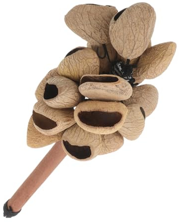 Abaodam Shaker Africano Tradizionale in Legno Impugnatura Comoda e Qualità Sonora Nitida, Strumento Percussione Tribale per Esibizioni Musicali e Attività Culturali