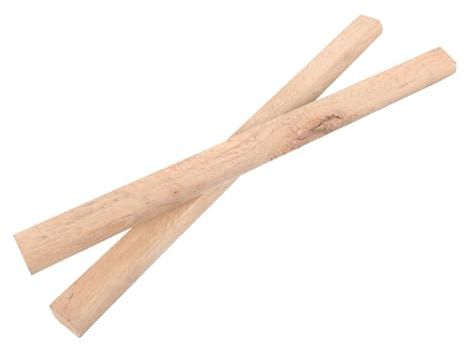 NOLITOY 2pcs Handle Replacement Flat Wooden Handle for Wood Working and Camping Ax
