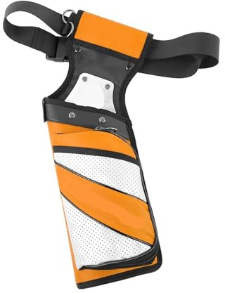 AYWTIUN Faretra in Vita Faretra da tiro con L'Arco, Borsa portafrecce Tasca e Cintura, faretra, Tubi protetti, in Tela(1pc Orange)