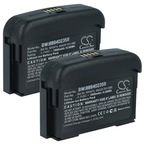 vhbw 2x batteria compatibile con Sennheiser AVX Bodypack, AVX SK Bodypack, SK AVX-3 sistema radiomicrofonico trasmettitore (1800mAh, 3,7V, Li-Ion)
