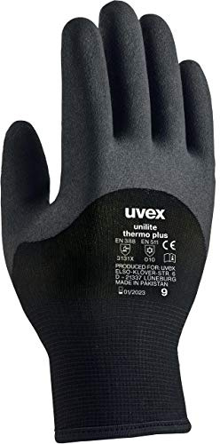Uvex Unitlite Thermo Plus Schutzhandschuhe - 1 Paar Arbeitshandschuhe gegen Kälte 07/S