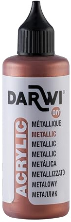 DARWI - DA0230080057C - Un flacon de Peinture Acrylique Métallique - Coloris Cuivre - 80 ML