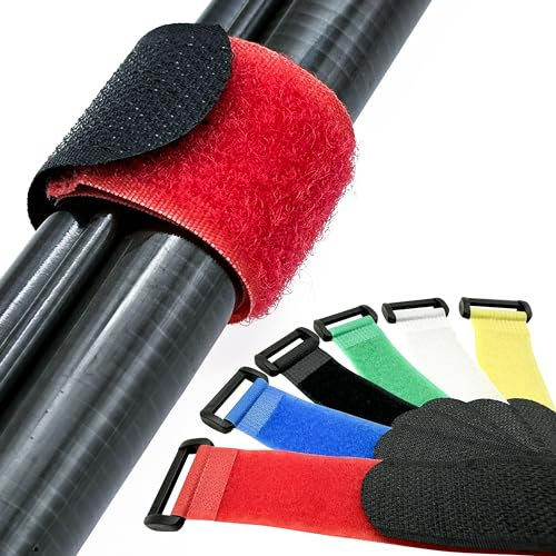 KRAKEN FISHING Scratch pour Canne à pêche [Lot de 6], idéal pour maintenir vos brins de cannes ensemble. Grâce à nos scratchs vous pouvez transporter et stocker vos cannes a peche en toute sécurité.