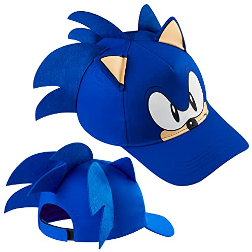 Sonic Basecap Kinder Jungen 3D Cap Kinder Baseball Mütze für Jungen und Mädchen Sommerhut Einheitsgrösse Verstellbare Sonnenhut Gamer Geschenke