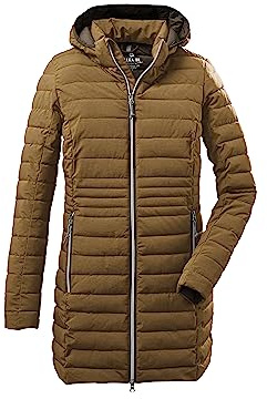 G.I.G.A. DX Donne Parka funzionale in look piumino con cappuccio staccabile con cerniera Bacarya, light brown, 46, 34275-000