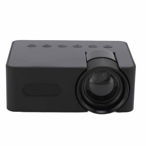 Mini Proiettore, Videoproiettore HD 1080P con Interfacce Ricche e Altoparlante Incorporato Proiettore Portatile per Tablet PC Laptop, Supporta Alimentatore Mobile
