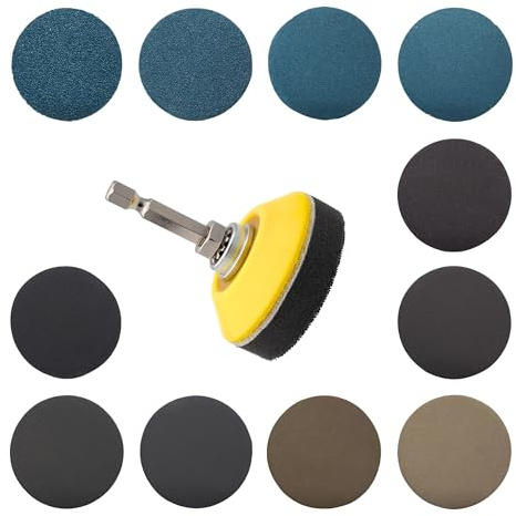 On Est Kit Abrasif Bleu Poncage Perceuse 110 pcs Ø 50 mm 1P 1S