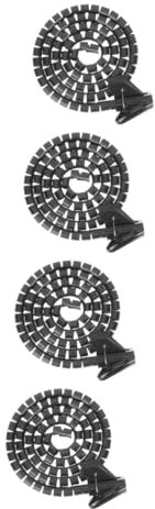 Uonlytech 4 Stück Draht-Organizer spiralförmiges Wickelband Spiralkabel-Organizer Kabelhülse Kabelschlauch Hülse Kabelschlauch-Organizer Spiral- Spule Steckdose Kabelkanal Gehäuse Plastik