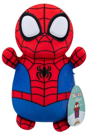 Squishmallows Original Marvel Spidey and His Amazing Friends - Peluche ufficiale Jazwares di Spidey HugMees, 25,4 cm, di medie dimensioni, ultra morbido