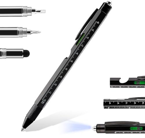 Penriter Geschenke für Männer, Adventskalender Füllung, 9 in 1 Multifunktions Kugelschreiber, Weihnachtsgeschenke für Männer Geburtstagsgeschenk