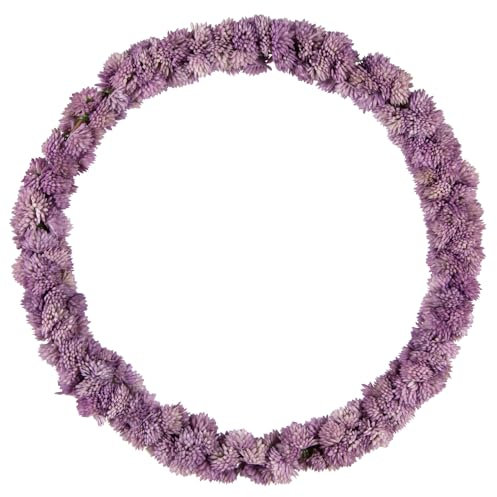 Logbuch-Verlag Sommer Ostern Frühling Türkranz Ring Kunstblumen lila Dekokranz Allium Kunstblumenkranz Sommerdeko 28 cm