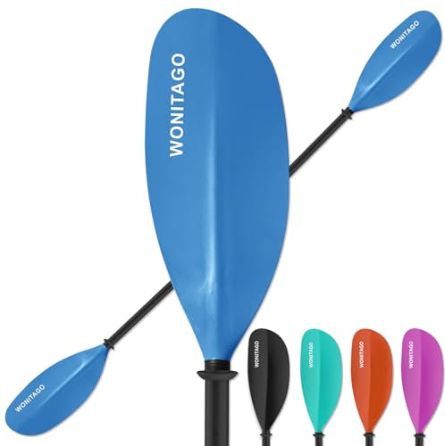 WONITAGO Adjustable Kayak Paddle with Carbon Fiber Shaft and Nylon Blade