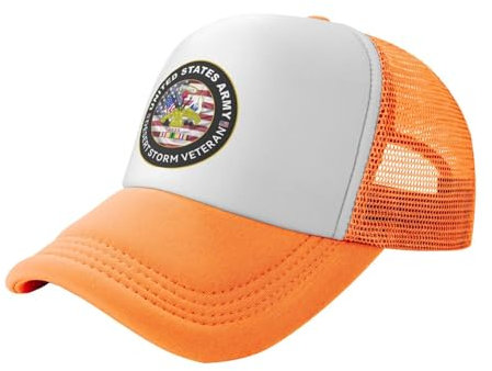 Oudrspo Army Desert Storm Retired Trucker Hats: Stilvoller Schutz für jedes Abenteuer Schwarz