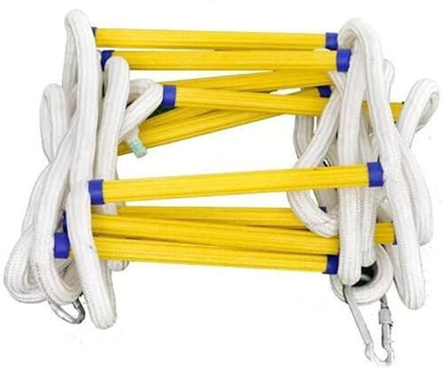 PNAJFUEL Strickleiter, Sicherheitsleiter, Strickleiter Notfall Feuerfest Rettungsleiter Notfall Feuer Fluchtleiter/Onecolor/10M/33Ft
