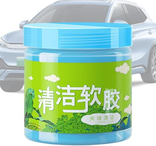 Gel de limpieza para coche, masilla de limpieza de coche, gel limpiador de polvo, limpiador de gel y fuerte viscosidad, gel compuesto de limpieza portátil para automóviles, limpiador de