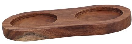 MAGICLULU Wood Grinder Base Stand for Salt Pepper Shakers Non-Slip Kitchen Table Display Holder Storage Spice Grind