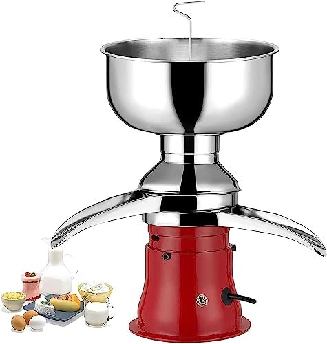UKLULUAMZ Dairy Professional Whipped Cream Dispenser Electric Cream Separator, Kitchen Centrifugal Separator, Multifunctional Milk Centrifuge, for Cow, Sheep Milk, Goat Milk, or Other Dairy