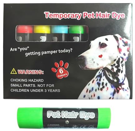 Hundesichere Haarfarbe | Haarfarbe Für Hunde & Tiere | Abwaschbare Ungiftige Farbe Für Kreative Gestaltung Von Hunden, Katzen, Pferden & Tieren