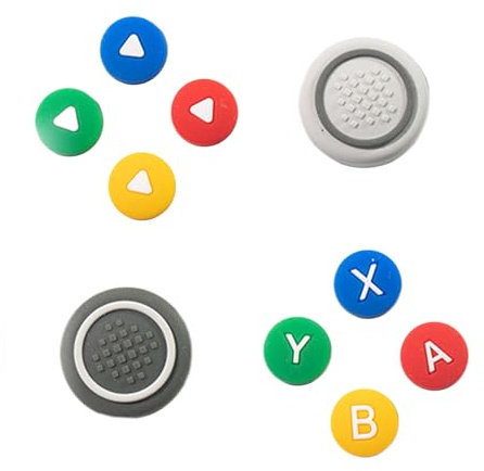 XITEA 10 tapas de silicona suave para pulgar para mando de juegos, tapas protectoras de joystick