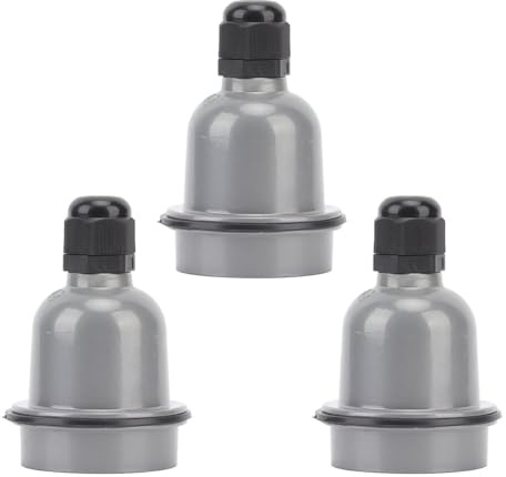 Orivin Lot de 3 douilles E27 en céramique étanches - Douille à vis standard isolée thermiquement pour ampoules halogènes/à incandescence