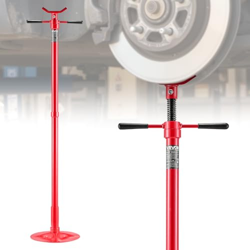 VEVOR Underhoist Support Stand, 3/4 Ton (1653 lbs) Capacity Under Hoist Jack Stand, Lifting from 54.02 to 83.86, Bearing Mounted Spin Handle, Self-Locking Threaded Screw, Support Vehicle Components