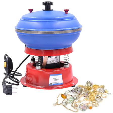 Professionale Buratto per Pietre-Atelier Oreficeria Gioielli,Macchina Levigatrice da Banco-Adatto Gusci Noce Media,Continuo 2500 RPM Buratto Vibratorio-Struttura Cuve