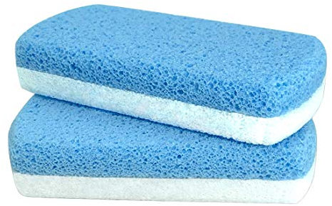 Maryton Glass Pumice Stone for Feet, Callus Remover and Foot Scrubber & Pedicure Exfoliator Tool Pack of 2