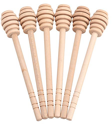 Ausla Cuchara Agitadora de Miel, 50pcs Varilla de Agitación de Madera Palo Agitación para Miel Dispensación Recogida Agitación (16CM)