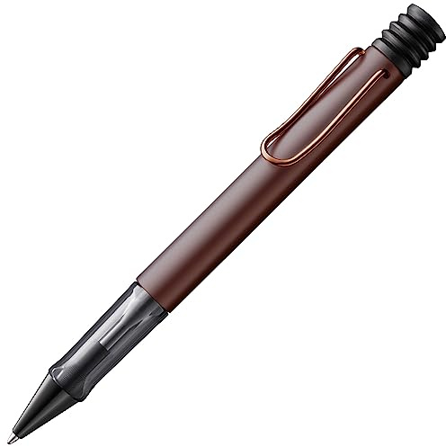 Lamy Lx marron Kugelschreiber in Strichbreite M | Lamy Kugelschreiber mit ergonomischen Griff & eloxiertem Aluminiumgehäuse - inkl. Großraummine M 16 in schwarz & Metalletui