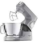 Kenwood KVC85.124SI Titanium Chef Baker Küchenmaschine mit integrierter Waage 6kg, 3,5L & 5L Schüsseln, Mixeraufsatz