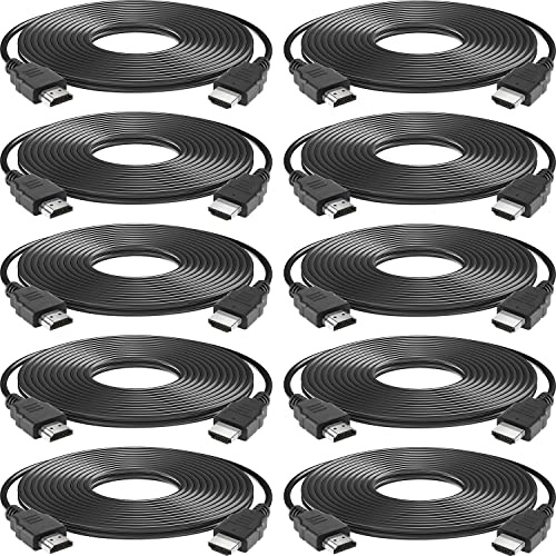 Spofit HDMI Cable 10 Pack 5ft, 18Gbps High Speed HDMI Braided Cord,1080p@60Hz,Dolby TrueHD,DTS-HD Compatible with Laptop, Monitor, PS3, Xbox One,TV, More