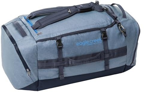 Eagle Creek Cargo Hauler Duffel 90L - die Neue nachhaltige Version des Klassikers aus recyceltem Polyester I 90 L Volumen I Abrieb- & Wasserbeständig | 37 x 73 x 32 cm | 90 L | Glacier Blue (450)