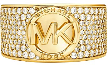 Michael Kors - Damen-Cocktailring „Premium Metallic Muse“ aus goldfarbenem Messing, MKJ80637107