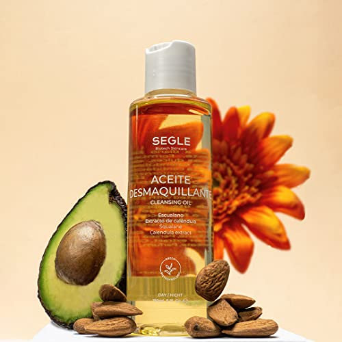 Segle Clinical | Aceite Desmaquillante | Escualano | Desmaquillante con Extracto de Caléndula y Aceites puros | 150 ml