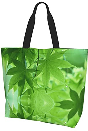 Lawenp Large Tote Bag Green Nature Large Grocery Shopping Bag For Shopping Work Beach